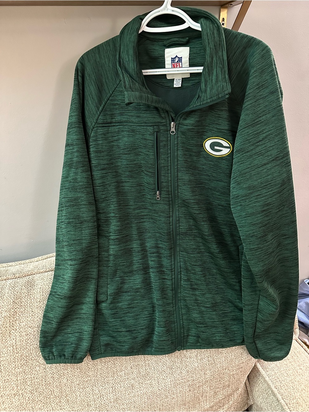 NFL Packers Green Zip-Up Men’s Jacket - GIII